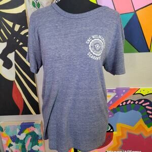 UNC Wilmington Women’s T-shirt Tee Heathered Blue Size Medium